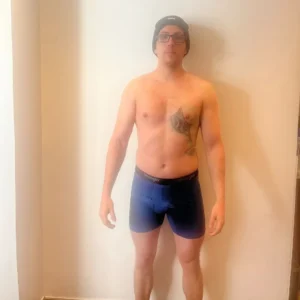 Front pose in September 2025