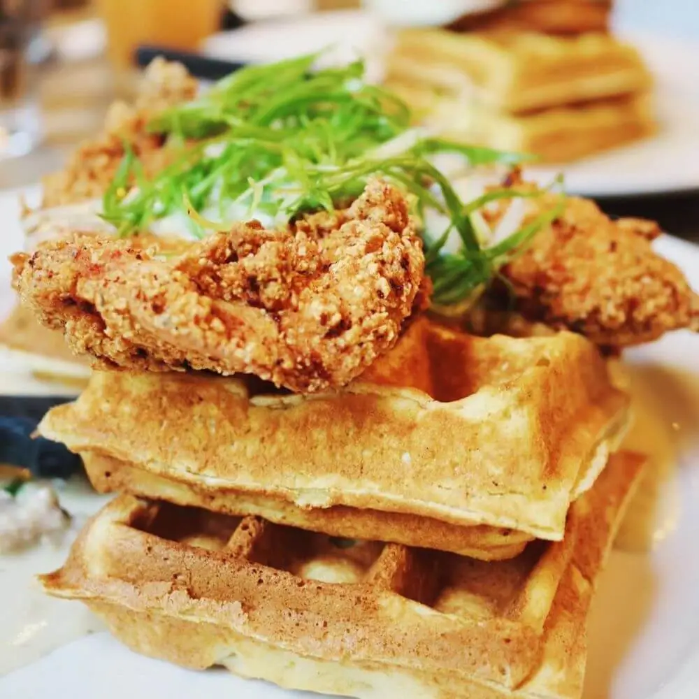 jam-cafe-chicken-and-waffles - Fitness Report Chicken and waffles from Jam Cafe