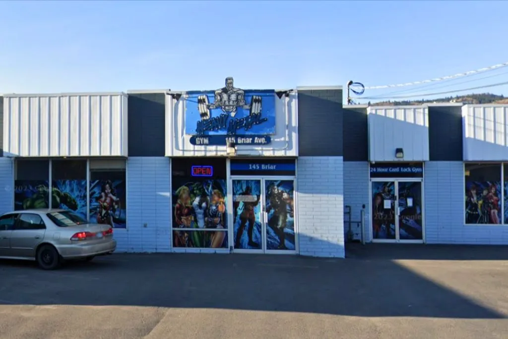 kamloops-gym-heavy-metal-gym - Fitness Report The exterior of Heavy Metal Gym in Kamloops. 145 Briar Ave.